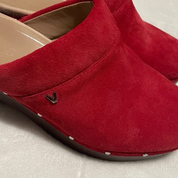 Vionic Kacie Women's Red Suede Mule Clog Slip On Sz 8M - Picture 10 of 11